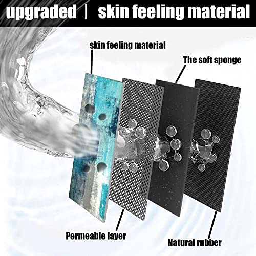 Bath Mat Rug,Blue Ocean Non Slip Quick Dry Super Absorbent Thin Bathroom Rugs Fit Under Door-Easy to Clean Bathroom Floor Mats-Shower Rug for Shower Sink Bathtub(20" x 31"in) - color: Blue Ocean, size: 1'8" X 2'8" (Rectangular)