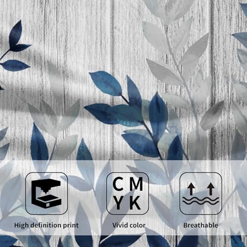 Miaoquhe Blue Eucalyptus Leaves Hand Towels Set of 2 Botanical Leaf Fingertip Towels for Bathroom 28X14in Quick Dry Super Absorbent Bath Hand Towels Face Towel Kitchen Dish Towels for Spa Gym - color: Blue Eucalyptus Leaves