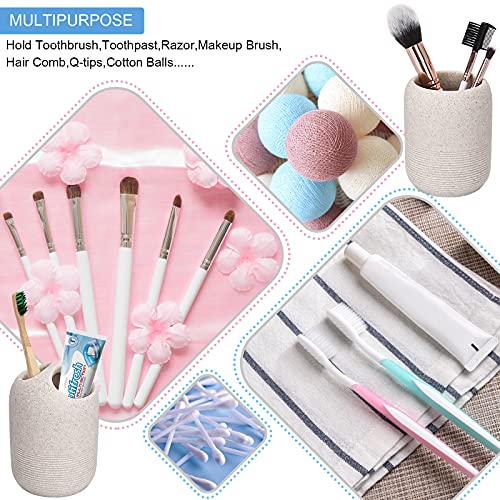 L'ARL GMVOI Bathroom Accessory Set,4 Piece Bathroom Decor Accessories Sets with Lotion Soap Dispenser,Toothbrush Holder,Bathroom Tumbler,Soap Dish for Bathroom Vanity Countertop Accessories,Beige - color: Beige