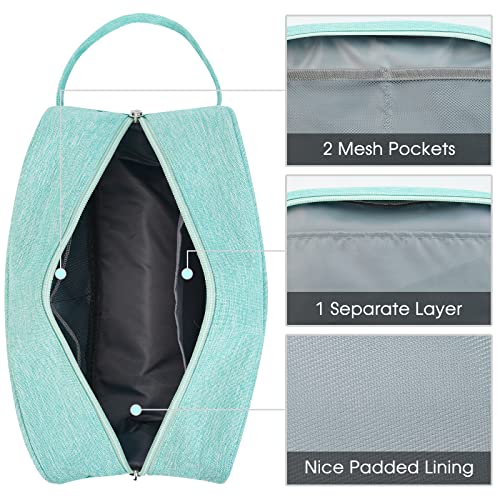 Narwey Travel Toiletry Bag for Women Traveling Dopp Kit Makeup bag Organizer for Toiletries Accessories Cosmetics (Mint Green) - color: A-Mint Green