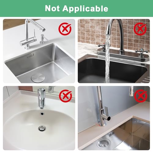 24 Inch Faucet Mat For Kitchen Sink ，5°Slope Fast Draining Silicone Mat , For Kitchen Sink Splash Guard, Bathroom Faucet Draining gadgets (black, 24" x 5.7")
