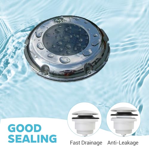 5 PCS Universal Tub Stopper Gasket, Replaces Stoppers Bathtub Drain Gaskets, High Elastic Rubber Seal Tub Stopper Gaskets for Tubs Drain Assemblies (Black)