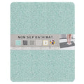 Nonslip Bathtub Mat, Anti Slip Bath Mat 0.6" Extra Thick, Quick Dry Bath Tub Anti Slip Shower Mat, Loofah Non-Slip Bath Mat for Tub Bathroom Pool Kitchen Entryway Home Hotel(Blue 24x27) - color: Blue, size: 27" x 24" (Rectangular)