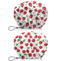 2 PCS Shower Cap Waterproof Double Layer Elastic Adjustable Reusable Hair Bath Caps for Girls Women Cute Aesthetic-Pink - color: G3-Pink