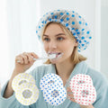 Waterproof Shower Cap-Reusable Bath Hair Hat,Thick Elastic Hair Cover Coloful Dotted for Home Travel Spa,3/6 Pcs - color: Pink yellow blue, size: 6 pack