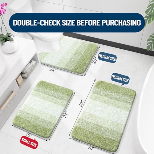 OLANLY Small Bathroom Rugs Mat 24x16, Extra Soft Absorbent Microfiber Bath Rugs, Rubber Backing, Quick Dry, Washable Bath Mats for Bathroom, Tub and Shower, Home Decor Accessories, Mustard Yellow - color: Mustard Yellow, size: 24" X 16"