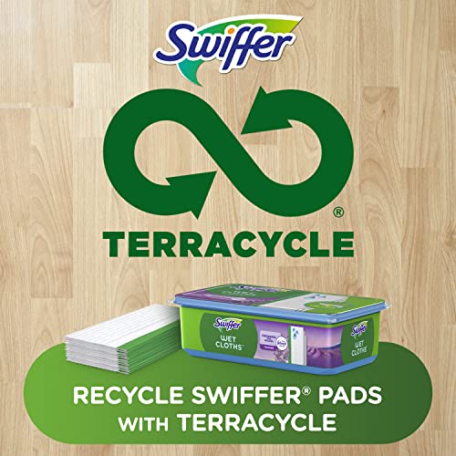 Swiffer Sweep + Mop, Wet Pads Refill, Floor Cleaner for Dirt, Dust, Hair, Cleaning Cloths for Mopping Home, Bathroom, Kitchen, All Purpose Multi-Surface Floor Wipes, Lavender, 24ct - size: 24 Count (Pack of 1)