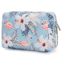 Narwey Cute Makeup Bag Travel Cosmetic Bag Organizer Toiletry Bag Make Up Bags with Compartments for Women Girls (Large, Aqua Flamingo) - color: BA-Aqua Flamingo, style: Large