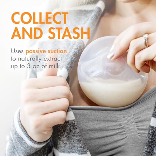 Boon Trove Silicone Manual Breast Pump - Passive Milk Collector with Plug - Hands Free Pumping for Nursing - Breastfeeding Essentials - Teal Plug - 1 Count - style: 1 Count