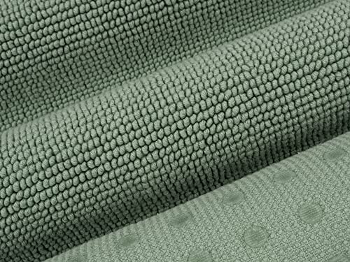 Cotton Paradise 100% Cotton Turkish Bathmat Rug, Soft Absorbent Quick Dry Non Slip, 17x24 Bathmat Rug, Sage Green - color: Sage Green, size: 1 PC 17x24"
