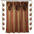Zahari Home 13pc Contempo Bathroom Shower Curtain Sets Luxury Classic Shower Curtain & 12 Shower Curtain Hooks Contemporary Fabric Shower Curtain Unique Design Stylish Striped Shower Curtain Set - color: Contempo, style: Shower Curtain and 12 Shower Hooks