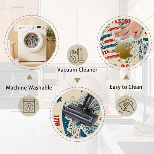 250th Anniversary Kitchen Rug Set, Patriotic Anti-Fatigue Mats with American Flag & 1776-2026, 2-Piece Non-Slip Washable Rubber Mats for Sink Laundry, 15.7"×27.5" & 15.7"×47" - color: 250th-1, size: 15.7×27.5+ 15.7×47