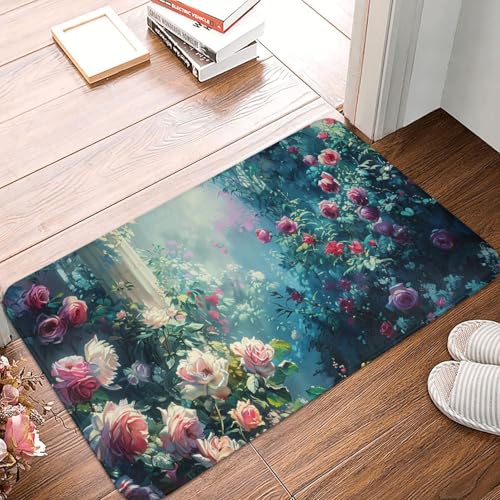 Bath Mat Luxury Black Gold Marble Quick Dry Bathroom Rugs Non Slip Absorbent Shower Flannel Rug Floor Mat for Bathroom,Bathtub,Sink,Bedroom,16"X24" - color: Cay11