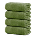 Tens Towels Pack of 4 Extra Large Bath Towels 30 x 60 Inches, 100% Cotton, Larger & Lighter Weight, Quicker to Dry, Super Soft and Absorbent, Perfect for Bathroom, Green - color: Green