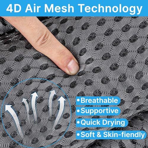 1Pack Machine Washable 4D Mesh Bath Pillow - Soft Tub Neck & Back Support with Suction Cups, White Bathtub Spa Accessory - color: Black