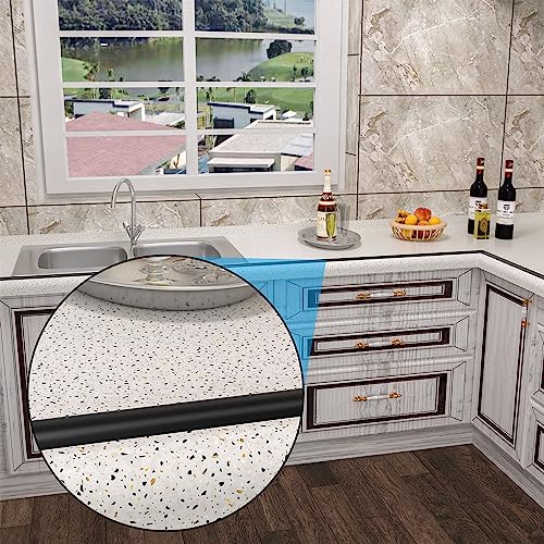 78 Inch Shower Threshold Water Dam Collapsible Arch Shaped 0.47" Tall Black Shower Stopper Barrier and Stop Water Keep Dry and Wet Separation Suitable for Bathroom and Kitchen - color: Arch - 0.47" H - Black