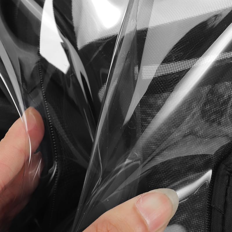 TSA Approved Toiletry Bag, Clear Makeup Bags with Multi Layer Mesh Pockets, Portable Large Capacity PVC Cosmetic Bags with Zipper for Travel Essentials - size: M