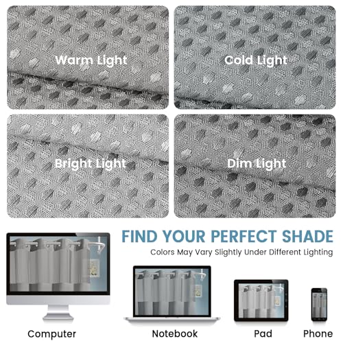 EUTXL Heavyweight Stall No Hook Shower Curtain with Snap in Liner,256GSM Waffle Weave Shower Curtains for Bathroom,60W x 74H,Grey - color: Grey, size: 60"W x 74"L (Pack of 1)
