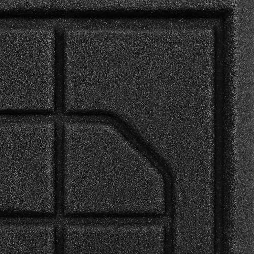 Guardian UPSAFETBLK 22" x 23" Toilet Restroom mat- Case of 6. Black - color: Black, size: 22" x 23"