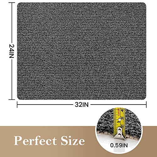 Shower Mat Bathtub Mat Non-Slip,32x24 inch, Soft Tub Mat with Drain,PVC Loofah Bath Mat (Phthalate Free) for Tub and Bathroom,Quick Drying,Black - color: Black, size: 32" x 24" (Rectangular)