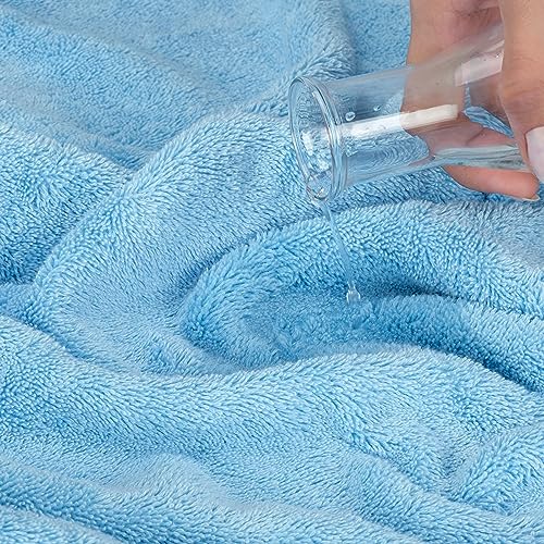 100% Cotton Oversized 40x80 Bath Sheet, Turkish Bath Towels for Bathroom Extra Large, Baby Blue Bath Sheet - color: Baby Blue, size: Bath Sheet 40x80"