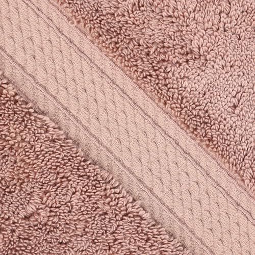 BLUENILEMILLS Madeline Egyptian Cotton Towels, Towel Set for Shower, 800 GSM, Bathroom Decor, Highly Absorbent and Ultra-Soft Towels, Bath Essentials, 9 Piece Assorted Towel Set, Muted Mauve - color: Muted Mauve, size: 9-Piece Towel Set