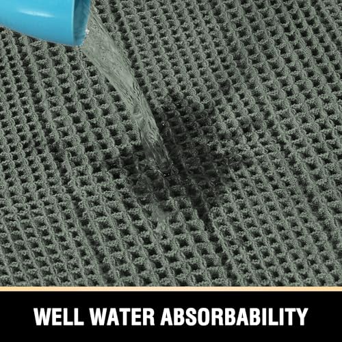 H.VERSAILTEX Upgraded Waffle Bath Mat Super Absorbent Non Slip Bathroom Rugs for Bathroom Floor Machine Washable Dry Fast, 17" x 24", Lichen - color: Lichen, size: 17" x 24"