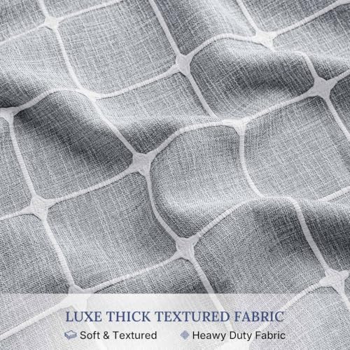River Dream Farmhouse Blue Shower Curtain with Snap-in Liner, No Hooks Shower Curtain Set, with Tassels for Bathroom Decor,Shower Curtain and Liner with Sheer Window 71x74 Inch - color: Blue, size: 71"W x 74"L (Pack of 1)