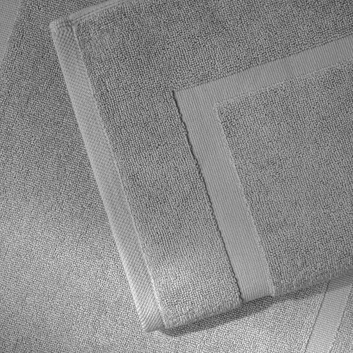 SALBAKOS 100% Turkish Cotton Bath Mat Set 2-Piece - 20x34 inch, Hotel & Spa Collection, Soft, Absorbent, Long Lasting, Durable Bathroom Rugs | Made in Turkey (Silver, 2 Bath Mats) - color: Silver, size: 2 Bath Mats