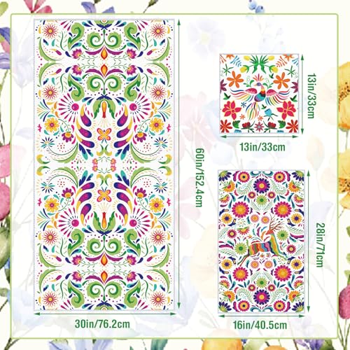 Moukeren Set of 3 Mexican Bath Towels Dia De Los Muertos Decorations Mexican Themed Bath Towel Hand Towel and Washcloth Soft Absorbent Decorative Towels for Bathroom Kitchen Hotel Gym Spa - style: Mexican