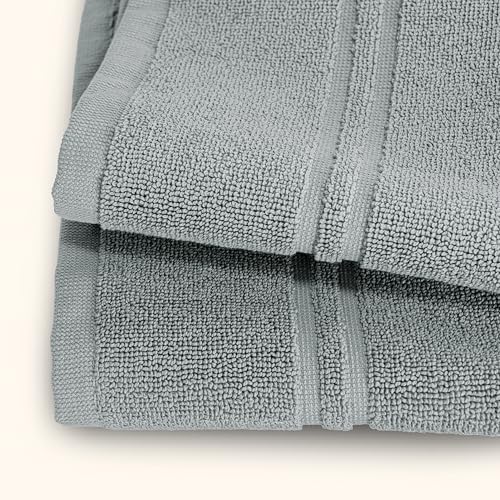 Tens Towels Pack of 2 Bath Mats 100% Cotton, 20 x 32 Inches, Super Absorbent, Hotel Quality Premium Floor Towels, Luxurious, Soft & Quick Dry, Not a Bathroom Rug, Cool Grey - color: Cool Grey
