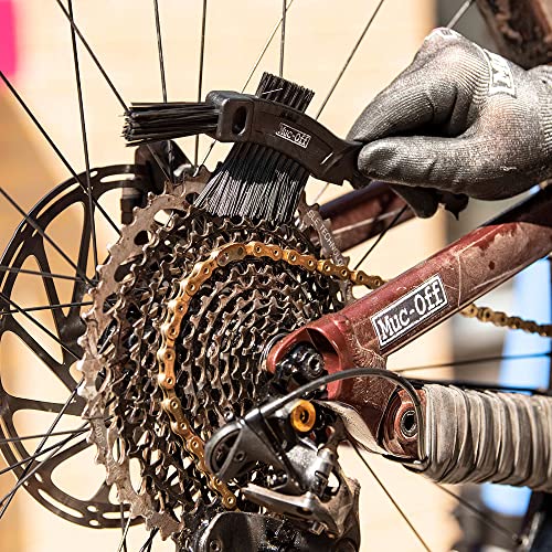 Muc-Off 220 3 Piece Premium Brush Kit - Includes 3 Bike Cleaning Brushes With Durable Nylon Bristles And Ergonomic Rubberised Handles To Minimise Impact - size: 3 Piece