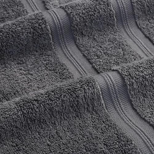 Superior Cotton Face Towel/Washcloth Set, Daily Use, Bathroom, Guest Room, Resort, Spa, Facial, Home Essentials, Soft Plush Absorbent Small Towels, Zero Twist, Smart Dry Collection, Set of 12, Grey - color: Grey, size: 12PC Face Towel