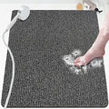 Shower Mat Bathtub Mat Non-Slip,32x24 inch, Soft Tub Mat with Drain,PVC Loofah Bath Mat (Phthalate Free) for Tub and Bathroom,Quick Drying,Black - color: Black, size: 32" x 24" (Rectangular)