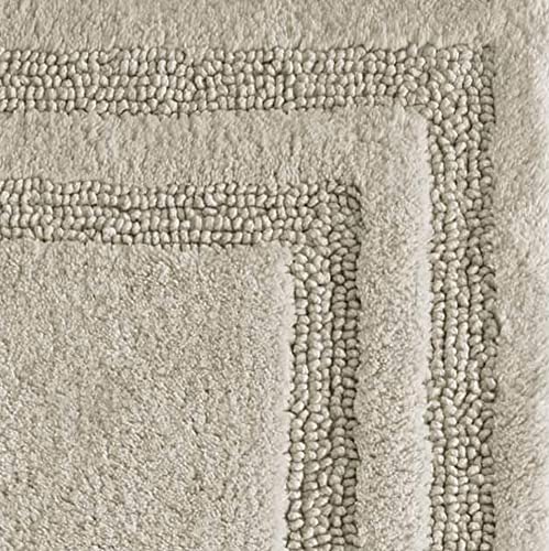 Tommy Bahama - Bathroom Rug, Soft Plush Cotton Bath Mat, Highly Absorbent & Machine Washable Rug (Isla Grey, 2 Piece) - color: Isla Grey, size: 1'1" x 1'6" (Rectangular)
