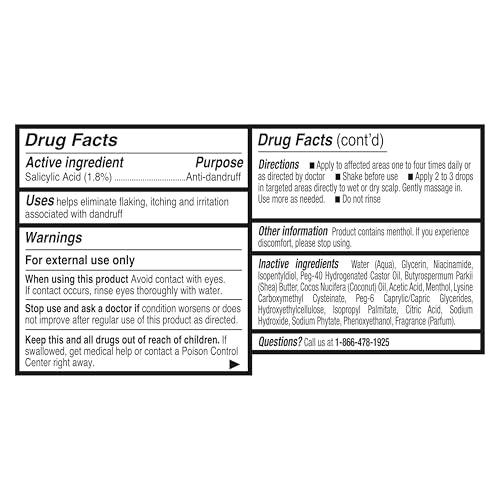 SheaMoisture Dandruff Treatment Scalp Repair Technology & Hydrate Serum with Salicylic Acid, Deeply Hydrates to Reduce Flakes & Itch, 2 fl oz