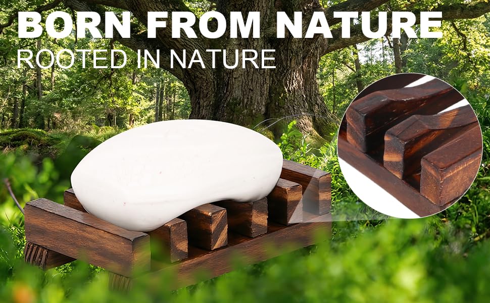 30Pack Wooden Soap Dish for Shower Bulk Soap Holder Savers Wood Draining Tray Case for Bathroom Kitchen Travel Sponge Shampoo Sink,Hand Craft - color: Brown