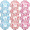 12 Pcs Reusable Shower Hat Bath Caps, Elastic Reusable Waterproof Plastic Shower Caps for Women, Waterproof Bath Hair Hat with Elastic Band, Bathing Showers Cap for Showers Spa Salon