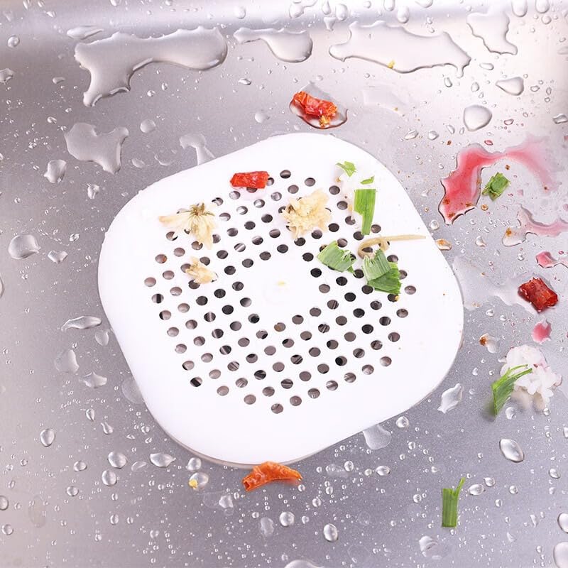 3Pack Silicone Drain Strainer Hair Catcher Bathroom Home Daily Use