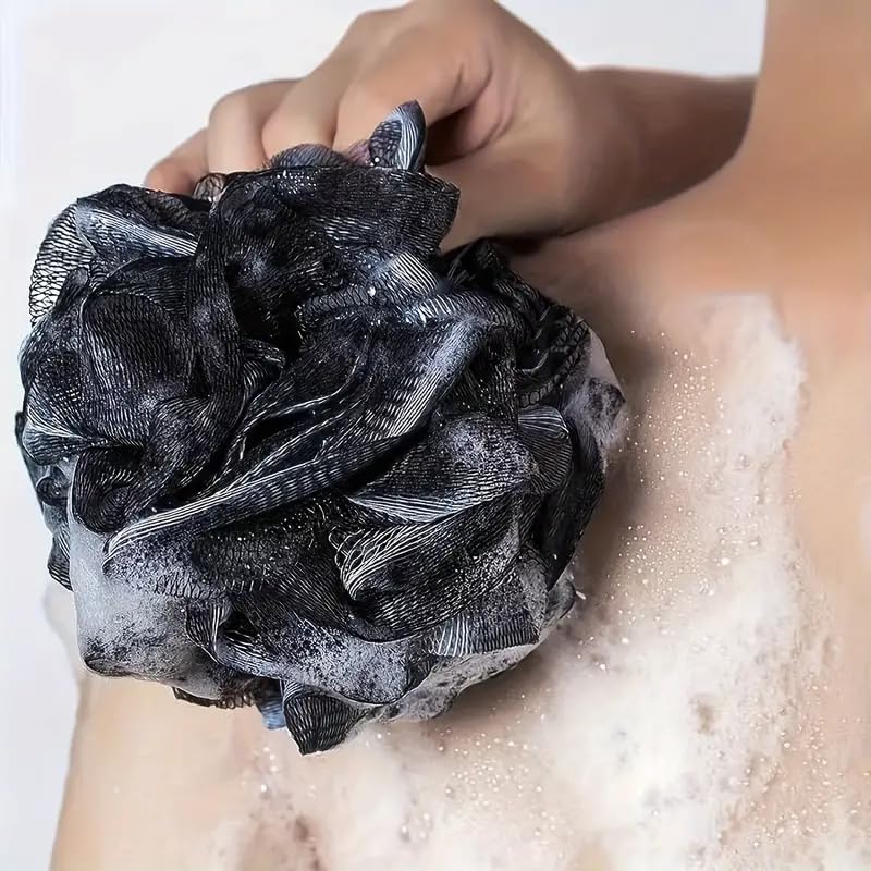 3Pcs Exfoliating Body Scrubber Set, Body Scrubbers, Back Scrubber, Bath Glove and Shower Sponge Loofah for Shower, Bating Exfoliating Scrubbers for Men and Women - color: Gray