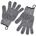 Exfoliating Gloves with Hanging Loop - 1 Pair Bamboo Charcoal Bath/Shower Gloves, Bath Gloves for Shower Exfoliating and Ingrown Hair/Dead Skin Remover - Bamboo Charcoal - Exfoliator Mitt Scrub Gloves - style: 1 Pair Bamboo Charcoal Exfoliating Gloves