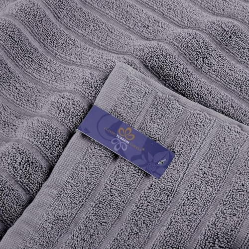 Classic Turkish Towels CTT - Luxury Jumbo Bath Sheet 3 Piece, 100% Turkish Cotton, Absorbent & Ultra Comfy Bath Towel Sheets for Hotels & Spa | 40"x65" (Grey) - color: Grey, size: 3-Piece Bath Sheets