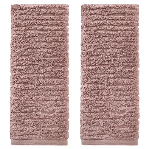 SKL Home CloudSoft Cotton Luxury 2-Piece Hand Towel Set, Clay - color: Clay, style: Hand Towels (Set of 2)