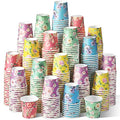 Tiamon 500 Pack 2 oz Paper Cups, Mini Mouthwash Disposable Bathroom Small Paper Drinking Espresso Cups for Home Office Travel Picnic Party Supplies(Floral) - style: Floral