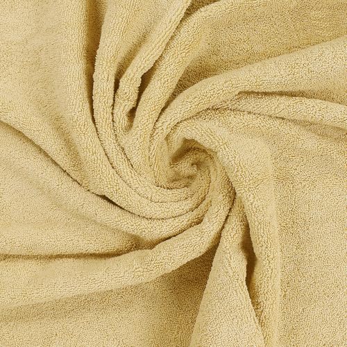 Utopia Towels 8-Piece Premium Towel Set, 2 Bath Towels, 2 Hand Towels, and 4 Wash Cloths, 600 GSM 100% Ring Spun Cotton Highly Absorbent Towels for Bathroom, Gym, Hotel, and Spa (Beige) - color: Beige, size: 8 Pieces Towel Set