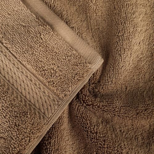 Superior Egyptian Cotton 800 GSM Plush & Absorbent, 9 Piece Set, Latte | Quick Dry, Soft Luxury Towel Set, Bath Essentials, Guest Bath, Spa, 3 Bath, 3 Hand, 3 Face Towel, Madeline Towels - color: Latte, size: 9 Piece Towel Set