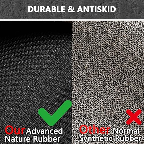 Grey Bathroom Rugs Non Slip Washable Quick Dry Ultra Thin Bath Mat Bathroom Rugs Fit Under Door Low Profile Bath Mat, 17" × 32" - color: Grey, size: Medium(17"x 32")