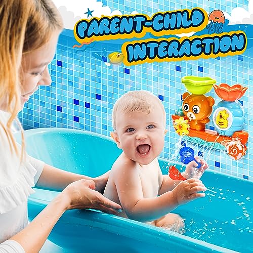 Baby Bath Toys for Kids Ages 1-3 Toddler Bath Toy Bear Bathtub Toys for Babies 12 Months Boys Girls Infant Water Tub Toys 1 2 3 Year Olds Preschool Learning Gift - style: Bear Bath Toys