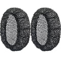 INNERNEED Exfoliating Net Cover Sponge Bath Scrubbing Loofah Rough Washcloth Case 2pcs, Only for INNERNEED Silicone Body Brush (Black Case) - color: (Set6) 2 Case