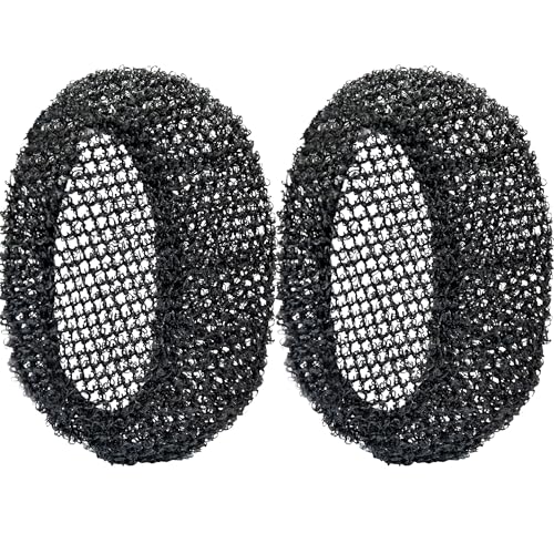 INNERNEED Exfoliating Net Cover Sponge Bath Scrubbing Loofah Rough Washcloth Case 2pcs, Only for INNERNEED Silicone Body Brush (Black Case) - color: (Set6) 2 Case